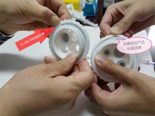 矽膠粘ABS粘接（jiē）效果對比圖